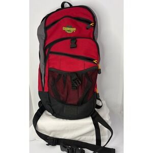 Adventuridge Backpack Red Grey Black Multi Pocket Hiking Camping Outdoor Bag